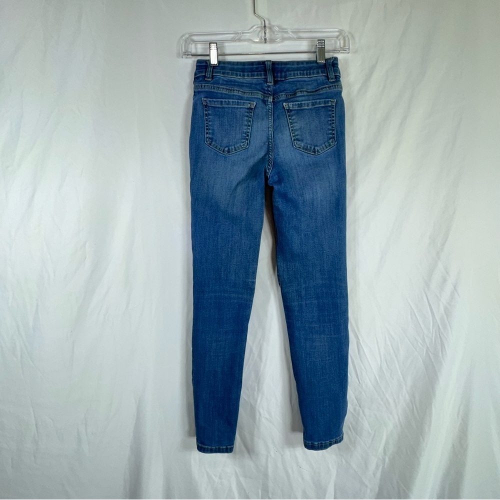Thereabouts Girls Distressed Worn Condition Straight Leg Jeans - Picture 3 of 11